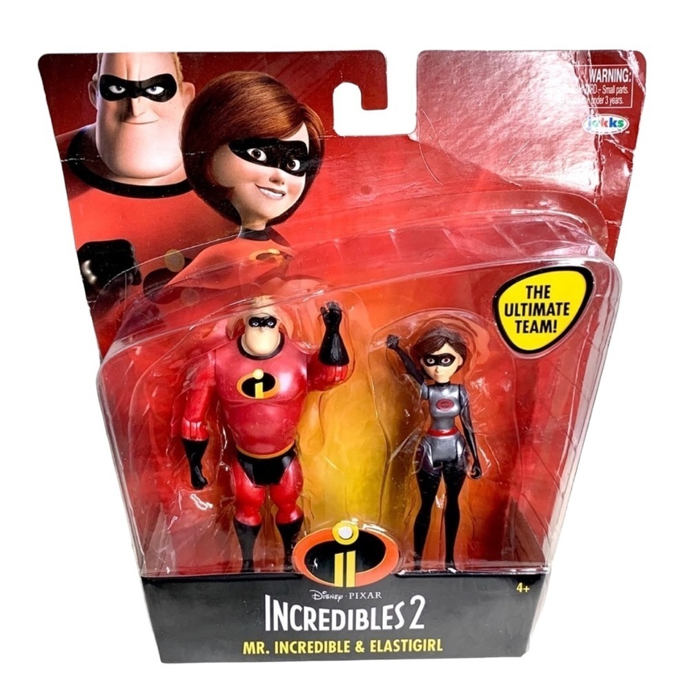 Incredibles 2 Mr Incredible & Elastigirl Set New